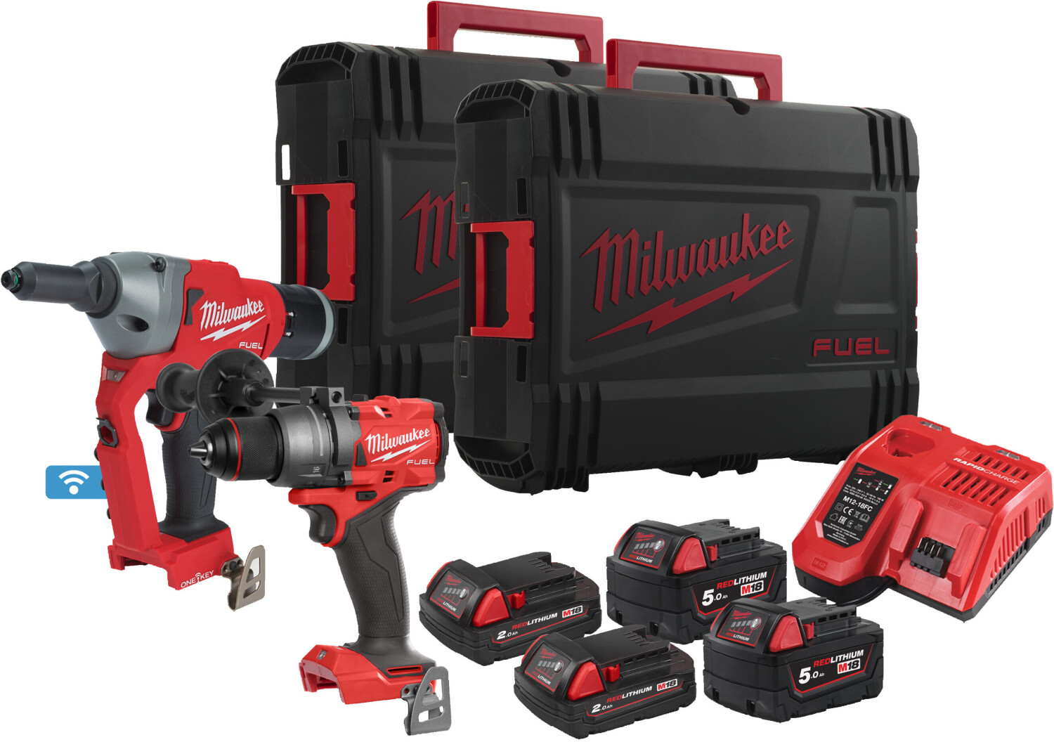Milwaukee M18 FPP2G3-524X Akku-Maschinenset