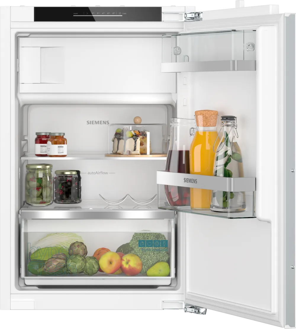 Siemens KI22LADD1 iQ500 Einbau-Kühlschrank mit Gefrierfach 88 x 56 cm Flachscharnier mit Softeinzug