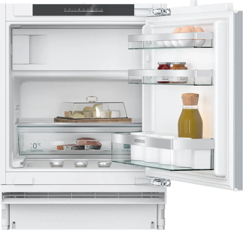 iQ500 Unterbau-Kühlschrank mit Gefrierfach 82 x 60 cm Flachscharnier mit Softeinzug KU22LADD0